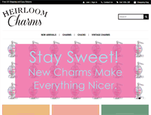 Tablet Screenshot of heirloomcharms.com